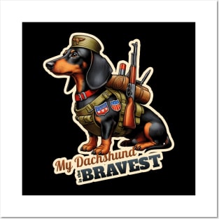 Dachshund soldier Posters and Art